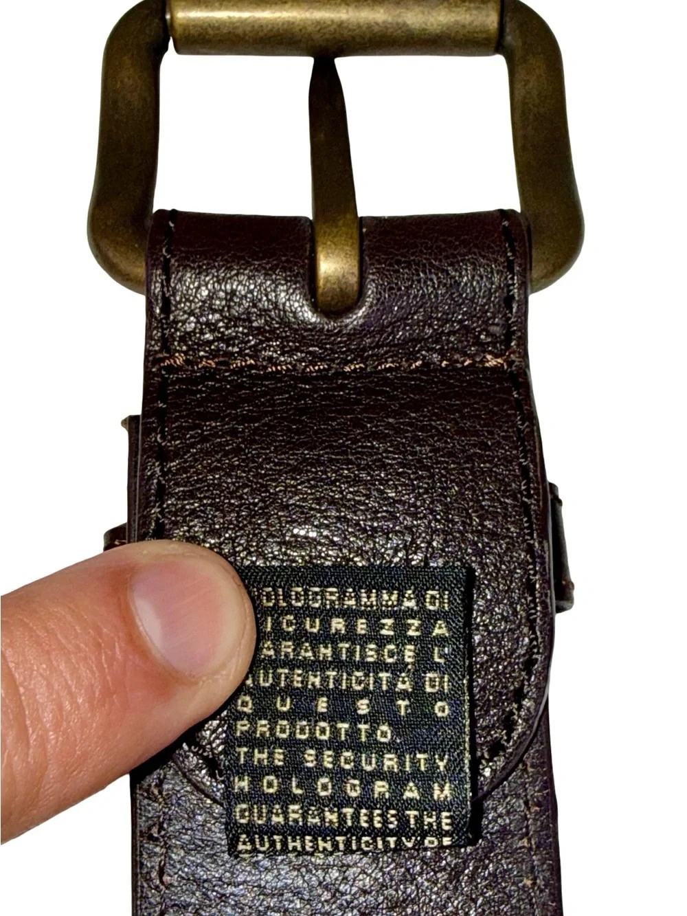 JUST CAVALLI BROWN MONOGRAM BELT